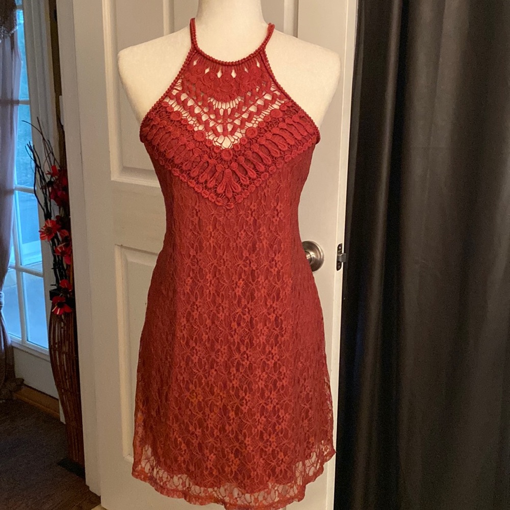 BeBop Lace macrame neck line dress🌸🌸